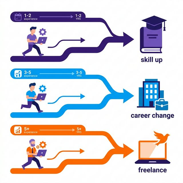 タイプ別年収アップ戦略フローチャート