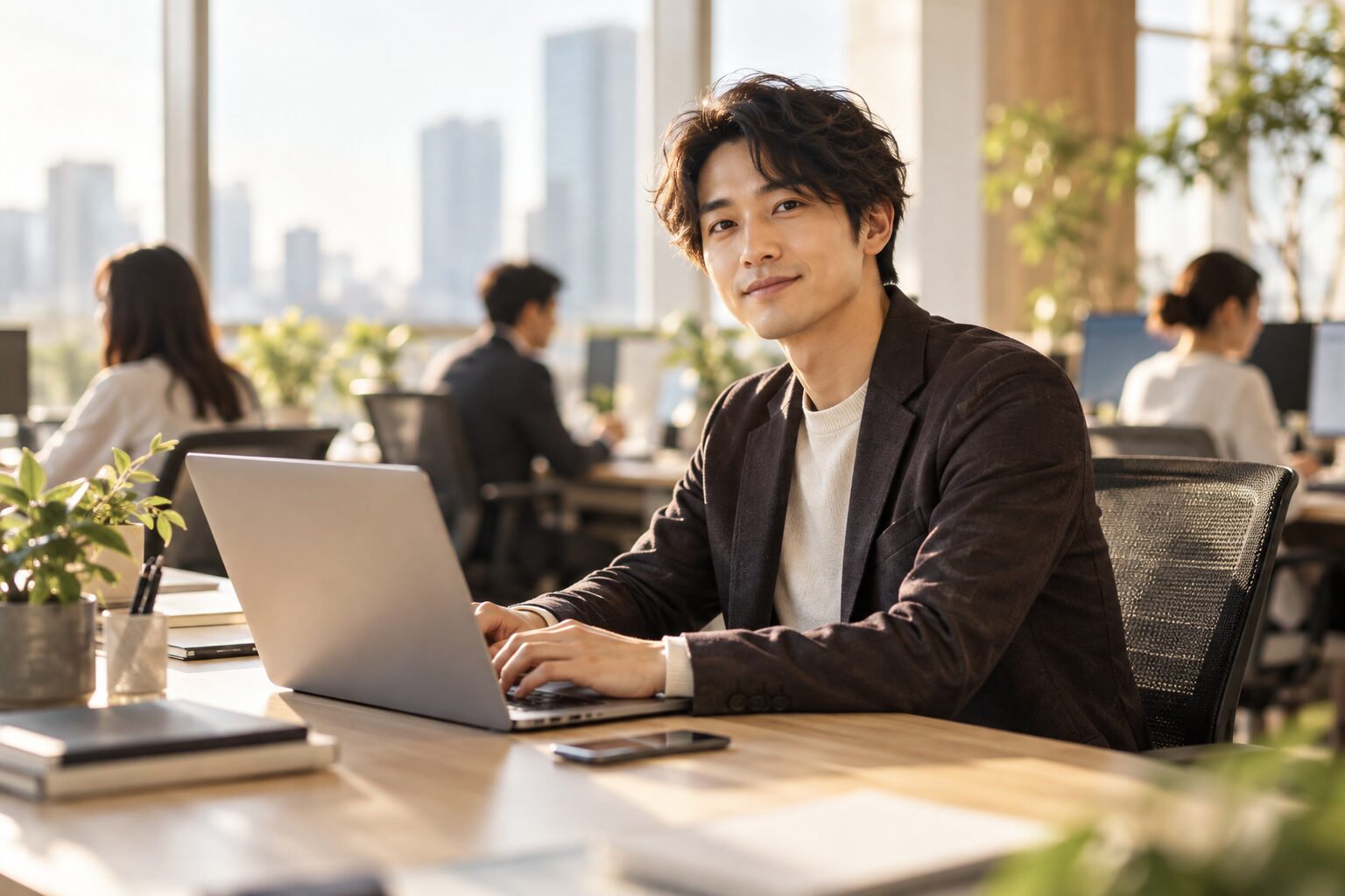 社内SEへの転職2026｜事業会社のオフィスで働く社内SEのイメージ